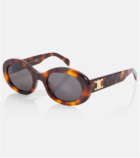 celine triomphe sunglasses 01|celine triomphe 01 oval sunglasses.